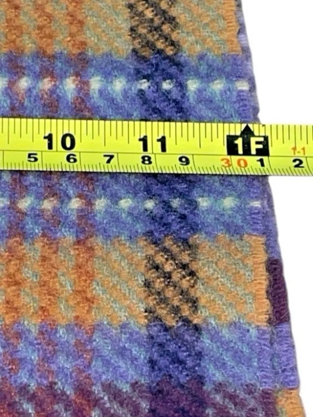 FACONNABLE Made in Italy Lamb Wool Blend Mens Blue Wool Scarf
